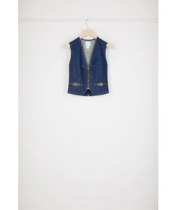 Gilet con zip in denim bio Découvrez la collection