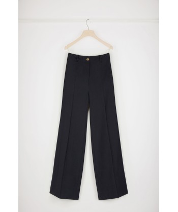 Pantalone iconico in lana vergine soldes