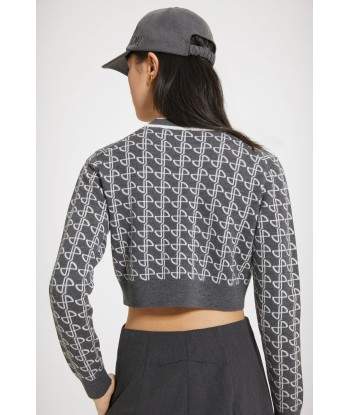 Maglione corto in lana jacquard sostenibile la livraison gratuite