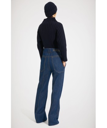 Pantalone svasato in denim bio plus qu'un jeu 