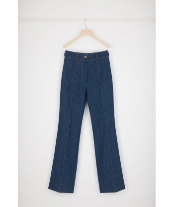 Pantalone svasato in denim bio plus qu'un jeu 