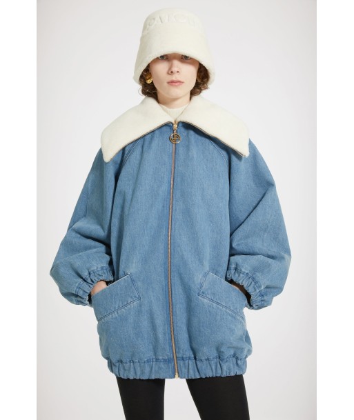 Giacca oversize in denim bio ed eco montone de technologie