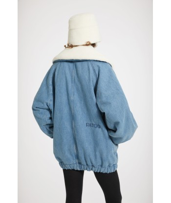 Giacca oversize in denim bio ed eco montone de technologie