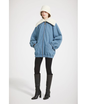 Giacca oversize in denim bio ed eco montone de technologie