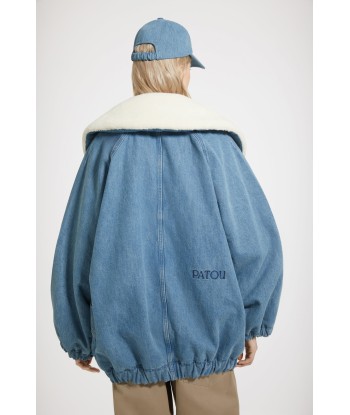 Giacca oversize in denim bio ed eco montone de technologie