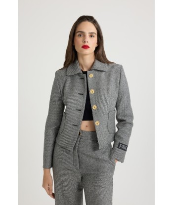 Giacca corta in tweed stretch Le MVP de beaucoup