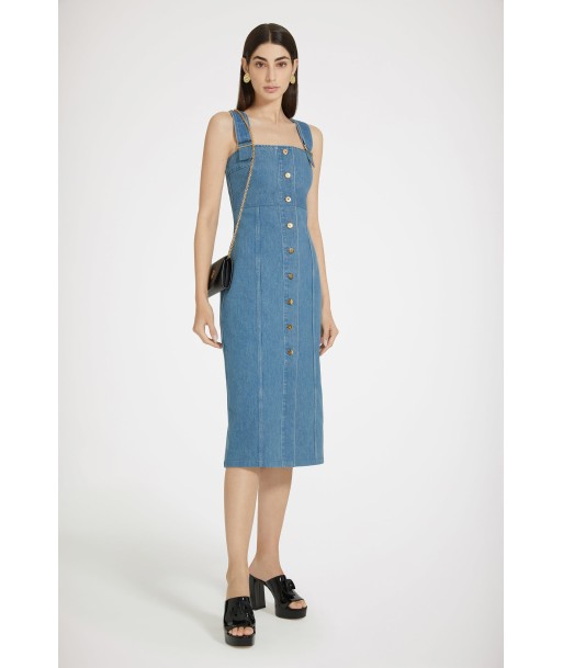 Vestito salopette in denim pas cher chine