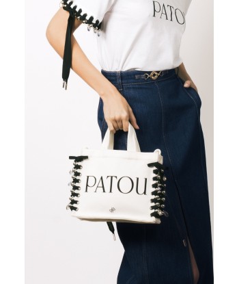 Patou Upcycling borsa tote in cotone bio Amélioration de cerveau avec