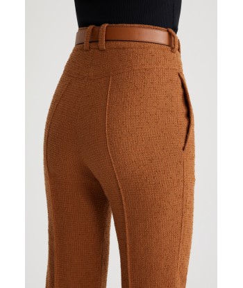 Pantalone flare in tweed di lana ecosostenibile e cotone bio prix pour 