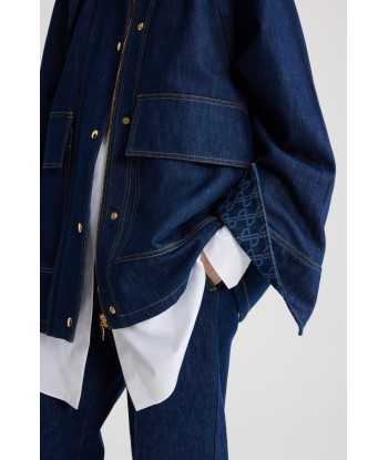 Parka relaxed in denim bio du meilleur 