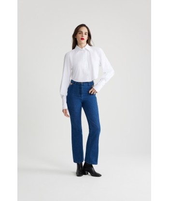 Pantalone flare in denim bio des créatures d'habitude