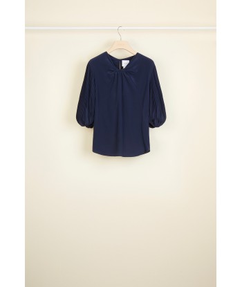 Cut Bow Top - Navy prix