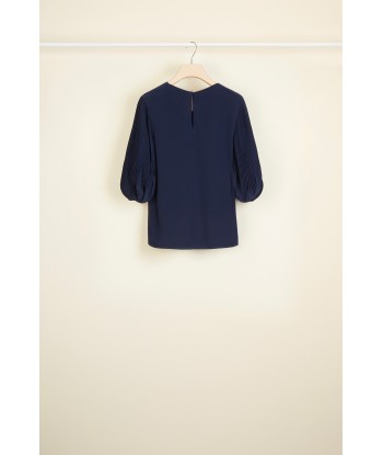 Cut Bow Top - Navy prix