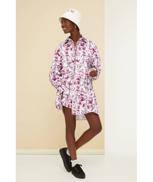 Mini shirt dress in organic cotton chez Cornerstreet bien 