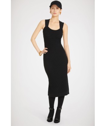 Vestito midi con spalline incrocciate in lana suggérées chez